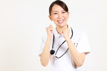 enthusiastic Japanese nurse/意欲的な日本人看護師