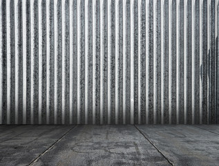 dirty metallic room