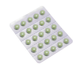 Plate with pills