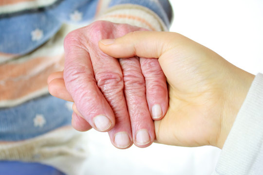 Senior and Young Women's Hands