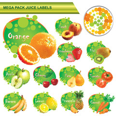 juice labels mega pack