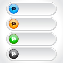 Obraz premium Buttons for web. Vector.