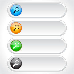 Buttons for web. Vector.