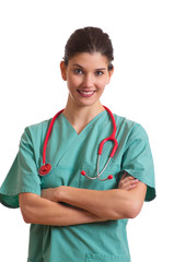 lächelnde Krankenschwester