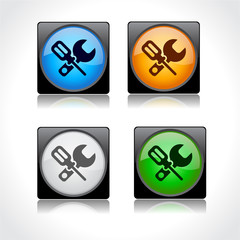 Buttons for web. Vector.