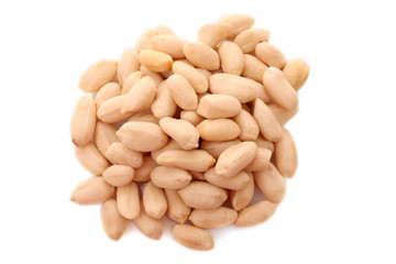 peanuts isolated on white