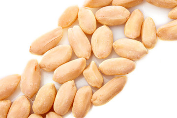 peanuts isolated on white