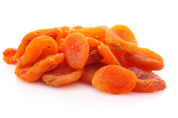 yellow raisins isolated on white