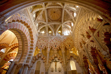 Fototapeta na wymiar Mezquita interior view