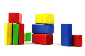 Wooden building blocks