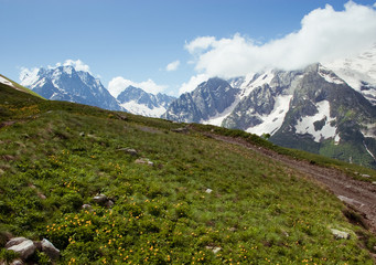 Caucasus Mountains. Region Dombay.