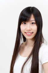 a portrait of beautiful asian woman