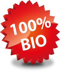 Button Rund 100% Bio rot
