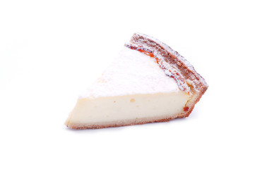 Cheesecake isolated on white background
