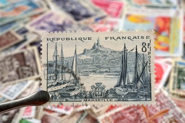 timbres - Marseille - philatélie France
