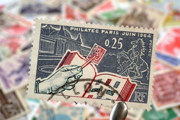timbres - timbres - Philatec Paris Juin 1964 - philatélie France