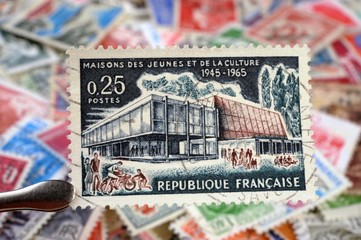timbres - Maisons des Jeunes et de la Culture 1945-1965 - philatélie France