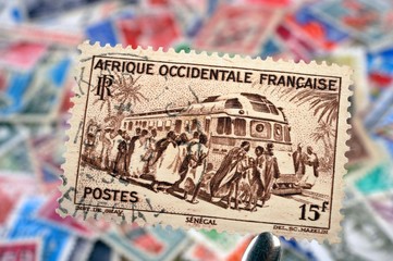 timbres - philatélie Afrique Occidentale Française - Sénégal