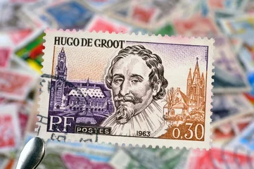 Deurstickers timbres - Hugo De Groot -  philatélie France © ALAIN VERMEULEN