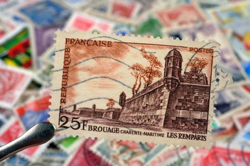 timbres - Les Remparts à Brouage Charente-Maritime - philatélie France