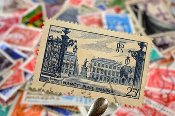 timbres - Nancy Place Stanislas - philatélie France