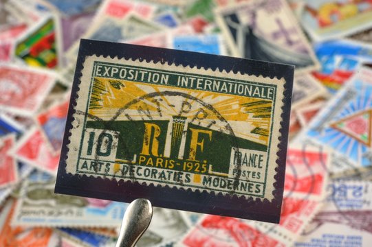 timbres - 10 Arts Décoratifs Modernes 1925 - philatélie France