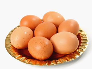 Eier auf dem Teller