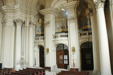 Obraz premium Armenian catholic church interior of Gherla (Armenopolis),