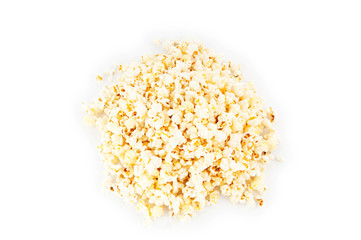 Popcorn bag isolated on the white background