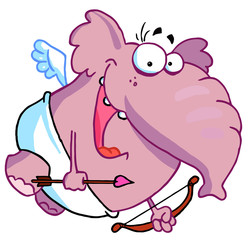 Pink Pachyderm Cupid