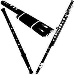 Wind instruments (flutes) © Dreamy Girl