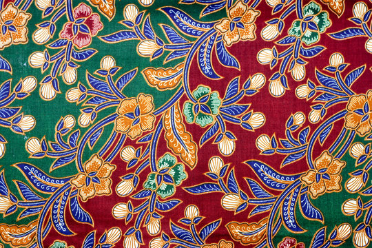 Fototapeta Exotic Malaysian batik Pattern