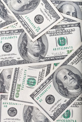 Background made of the american dollars