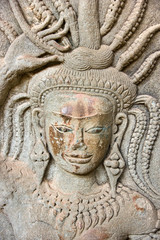 Apsara, Angkor Wat. Cambodia.