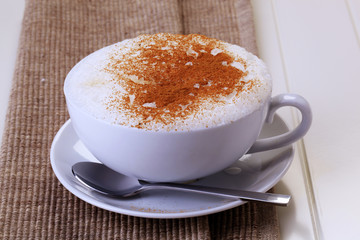 Cup of cappuccino
