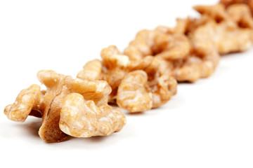 halves peeled walnuts