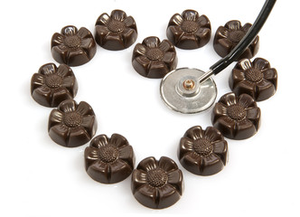heart of chocolates