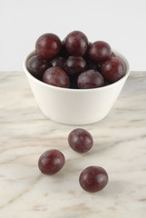 Uvas en cuenco