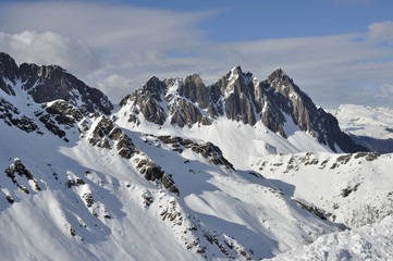 Obraz premium colbricon peak, dolomites