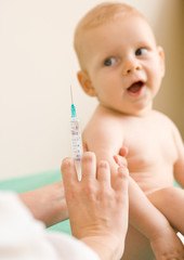 baby and injection
