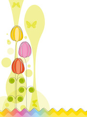 fond abstrait tulipe