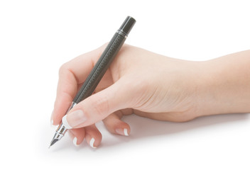 writing woman's hand