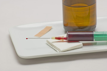 Spritze Blutentnahme - Blood Taking