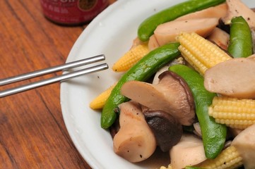 Simple Chinese style mixed vegetables