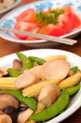Simple Chinese style mixed vegetables