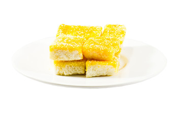 Crunchy bread with sugar