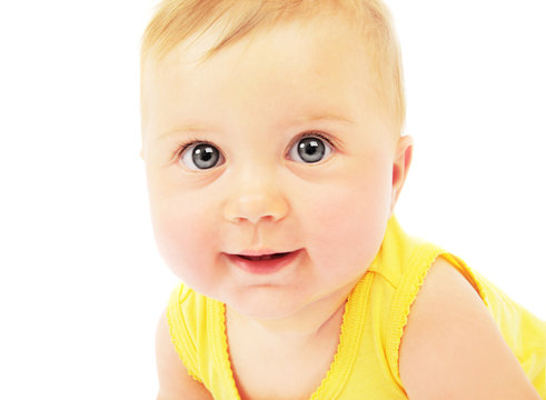Baby face portrait