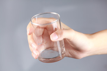 Hand Hold Empty Glass