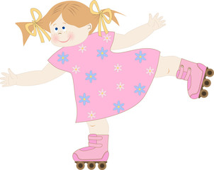 girl on roller skates