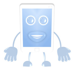 friendly white smartphone